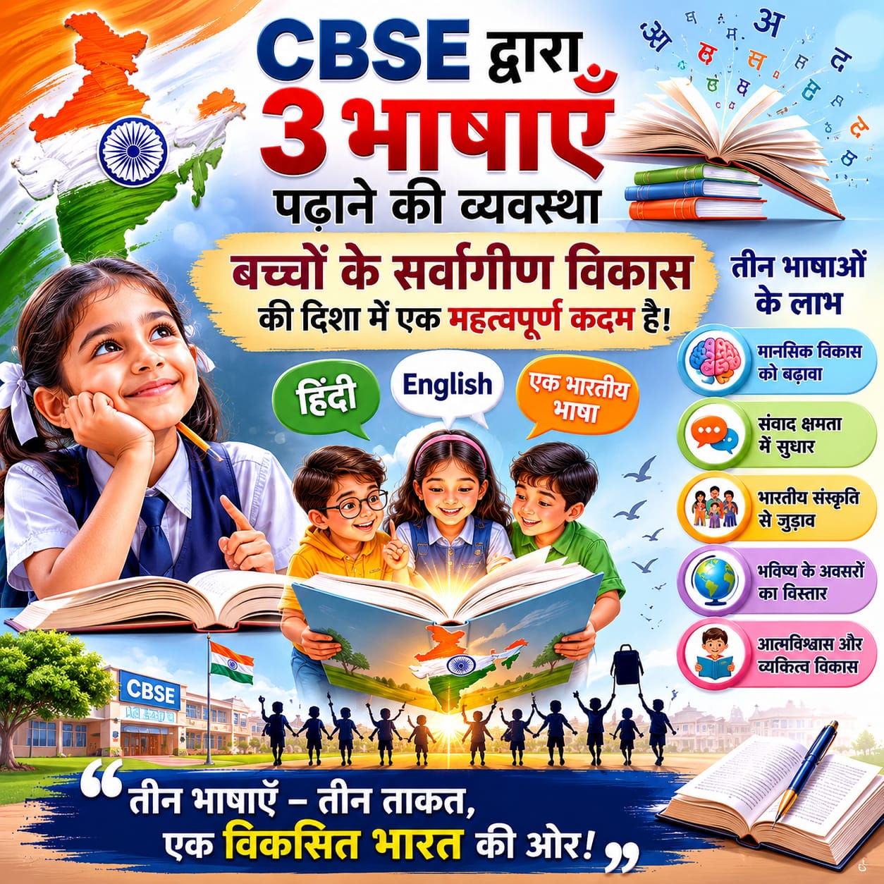 CBSE त्रिभाषा सूत्र